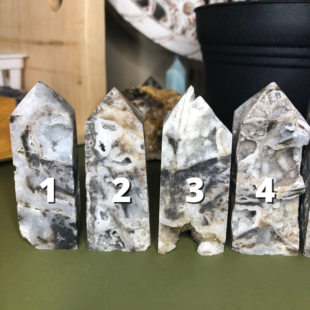 Druzy Sphalerite Tower