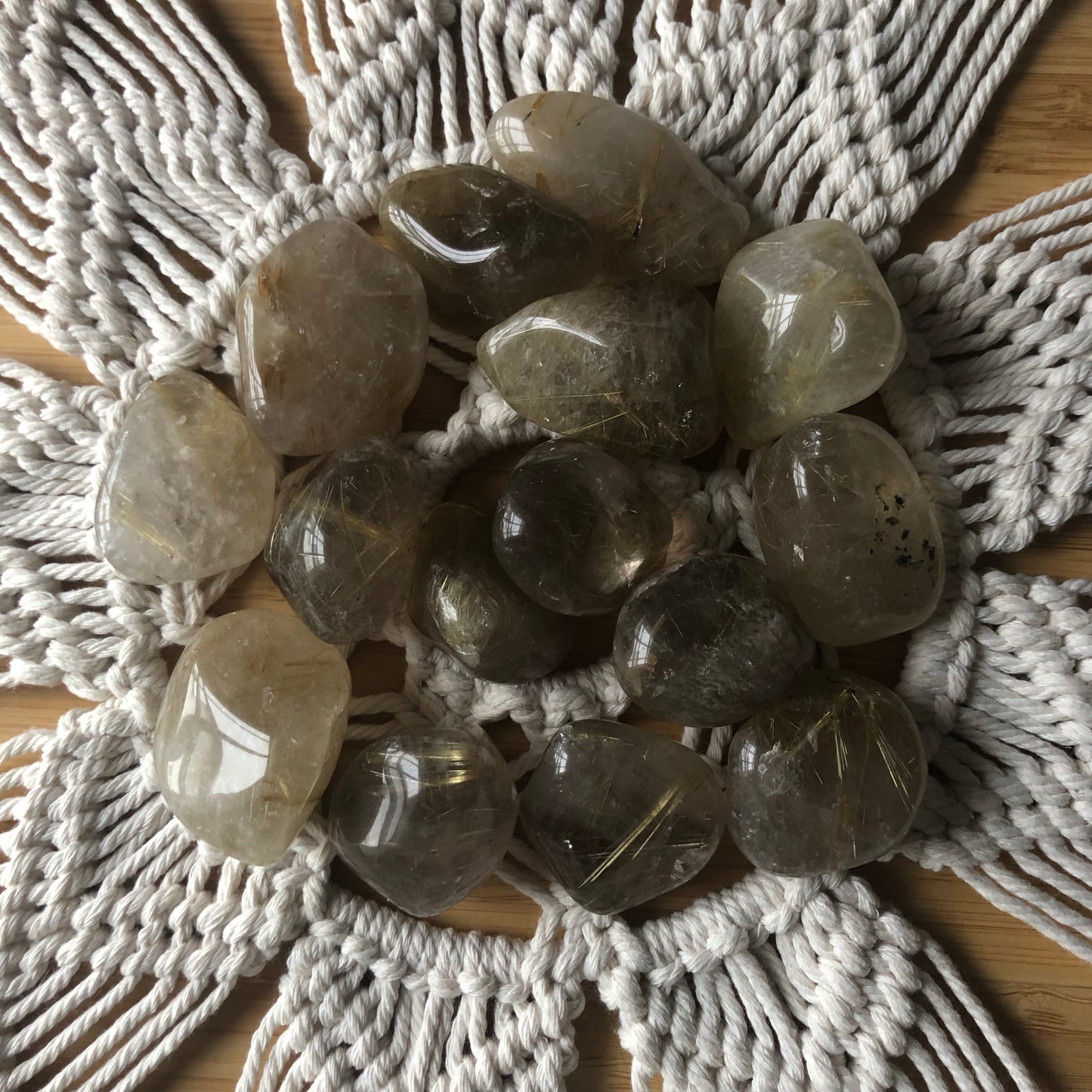 Rutilated Quartz Tumble