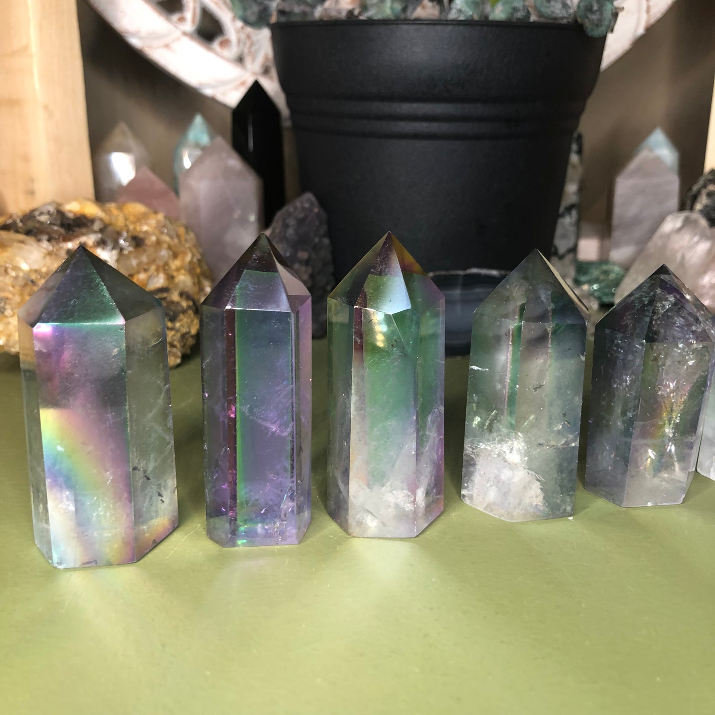 Tanzine Aura Quartz Tower