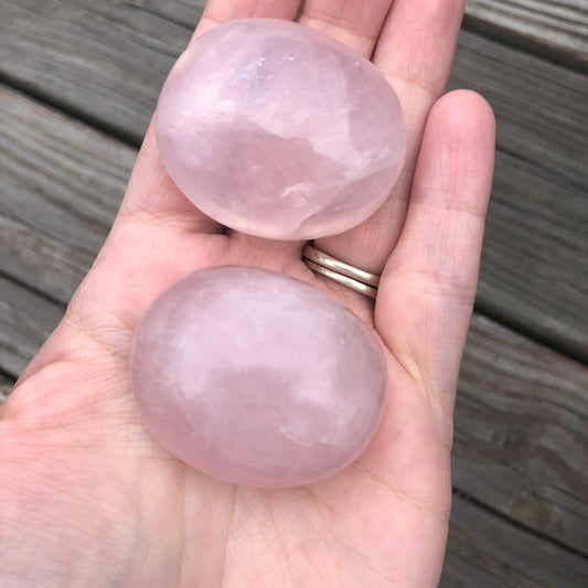 Rose Quartz Palm Pebble