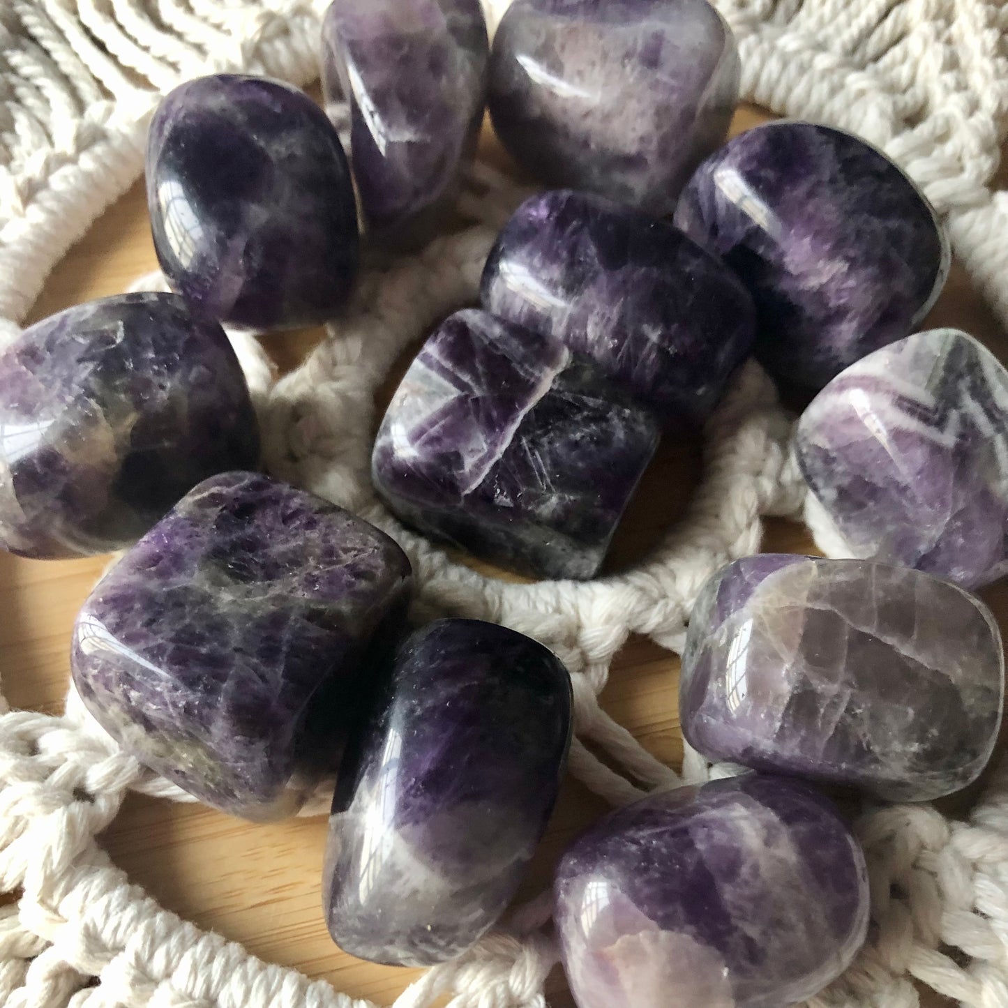 Chevron Amethyst Tumble