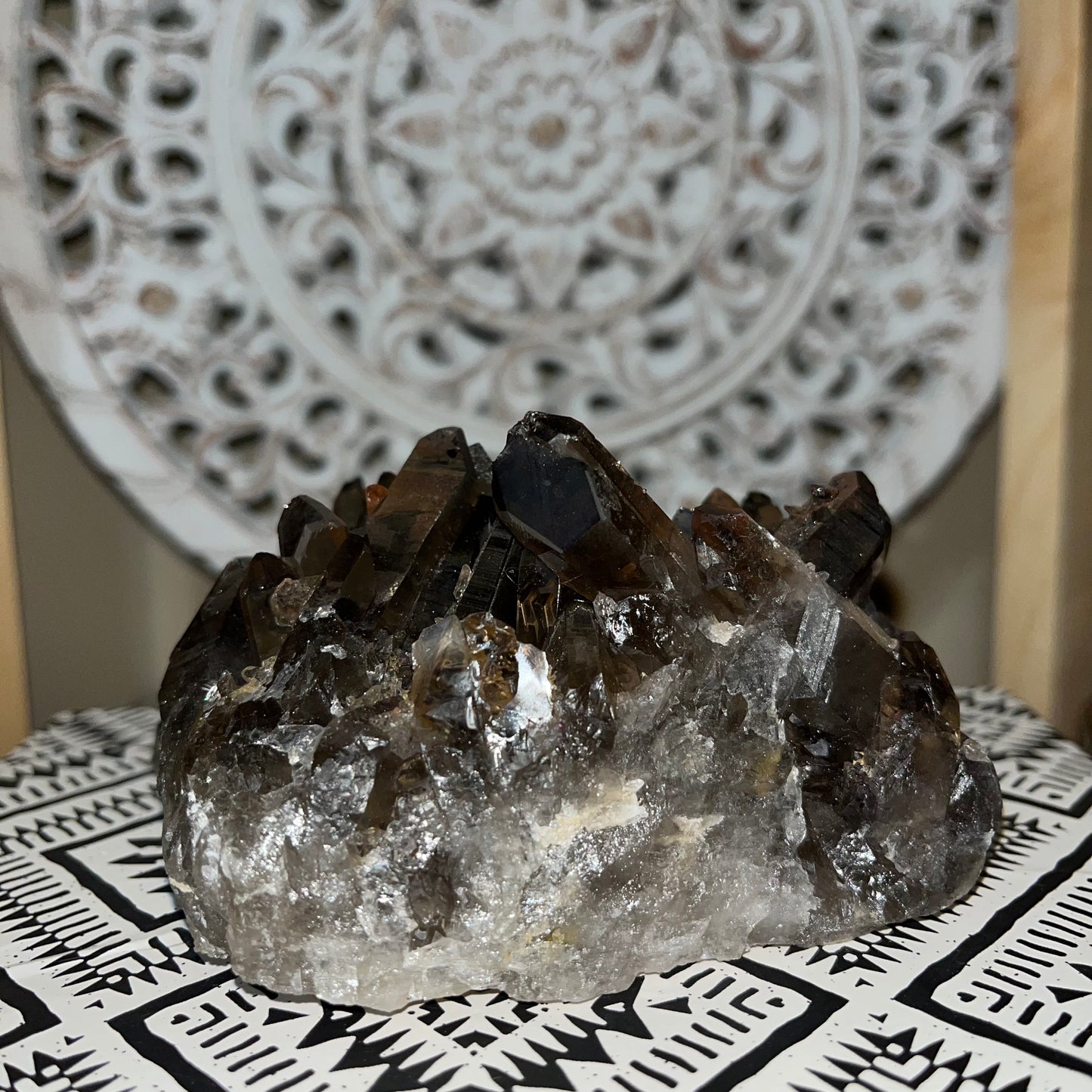 Smoky Quartz Cluster