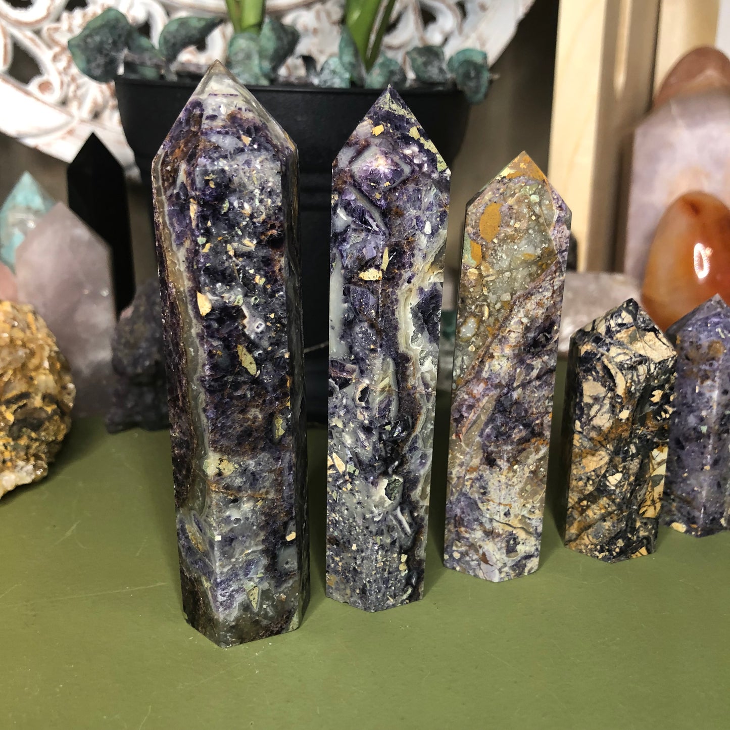 Brecciated Fluorite Tower