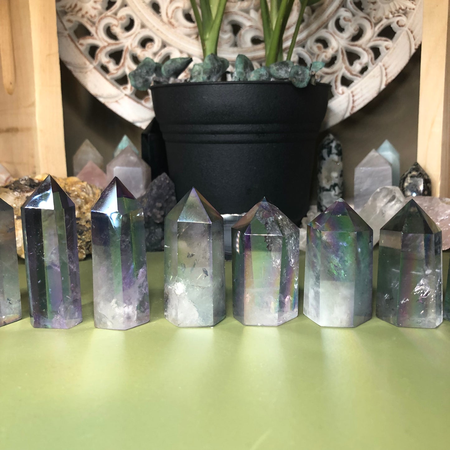 Tanzine Aura Quartz Tower