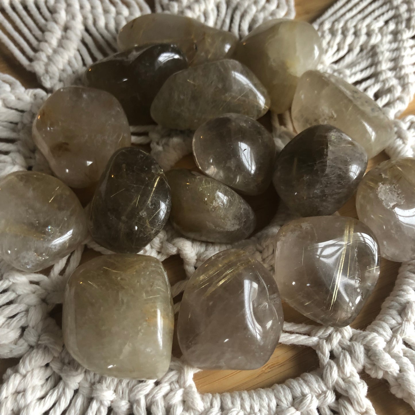 Rutilated Quartz Tumble