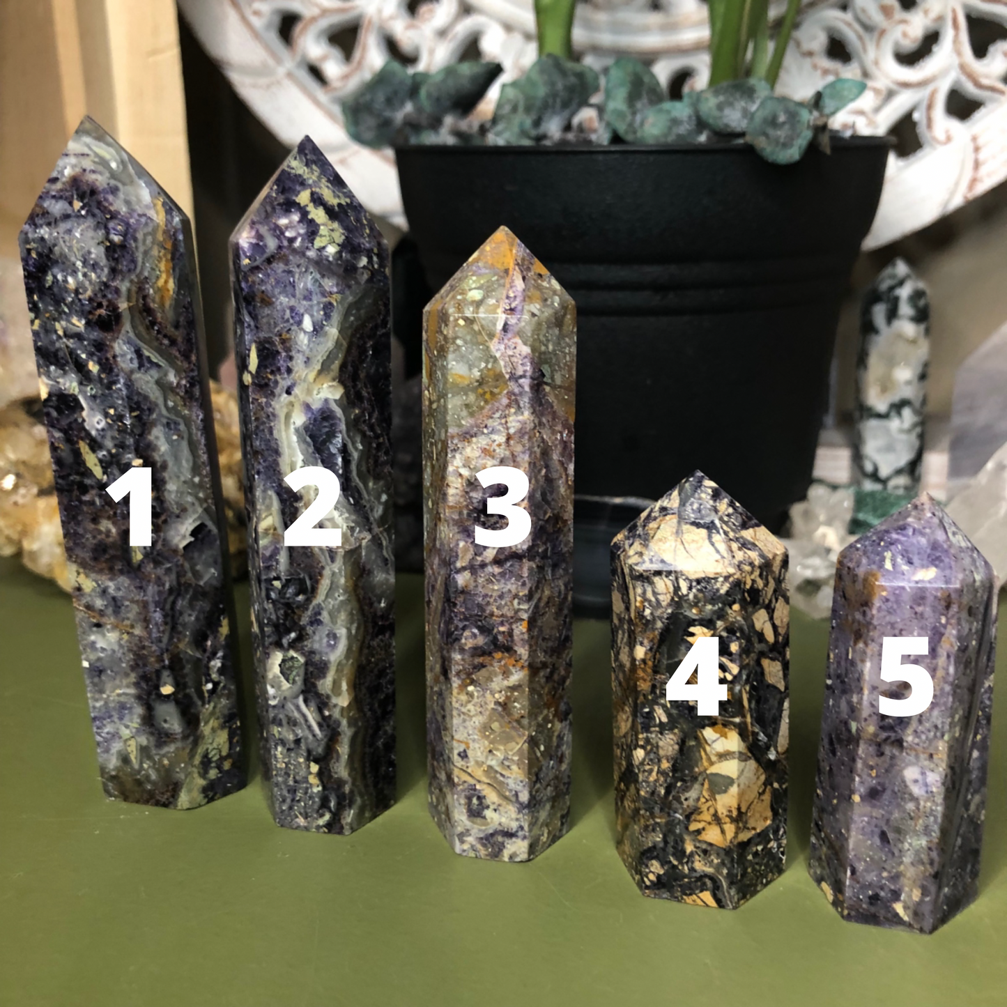 Brecciated Fluorite Tower