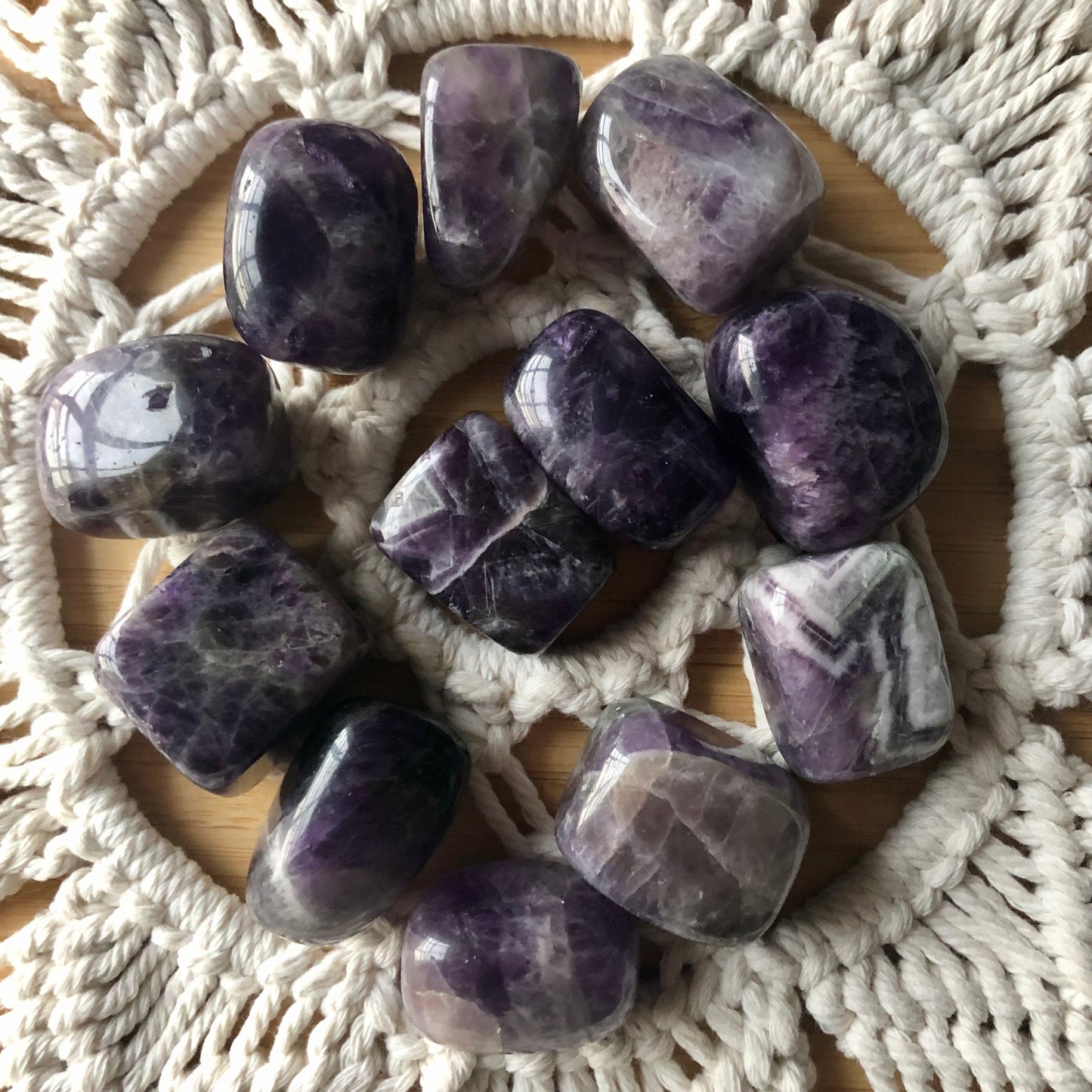 Chevron Amethyst Tumble