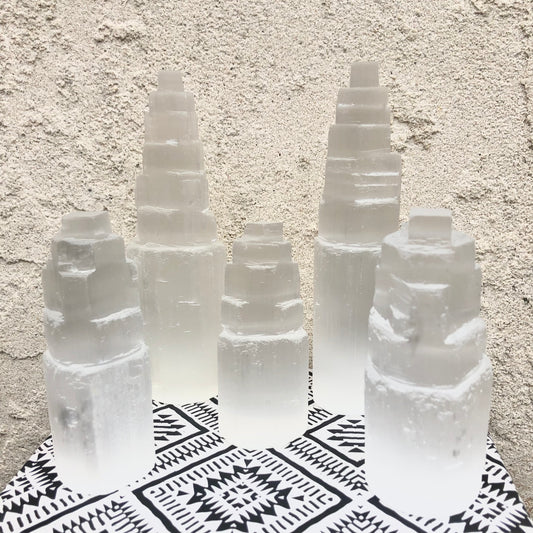 Selenite/Satin Spar Skyscraper