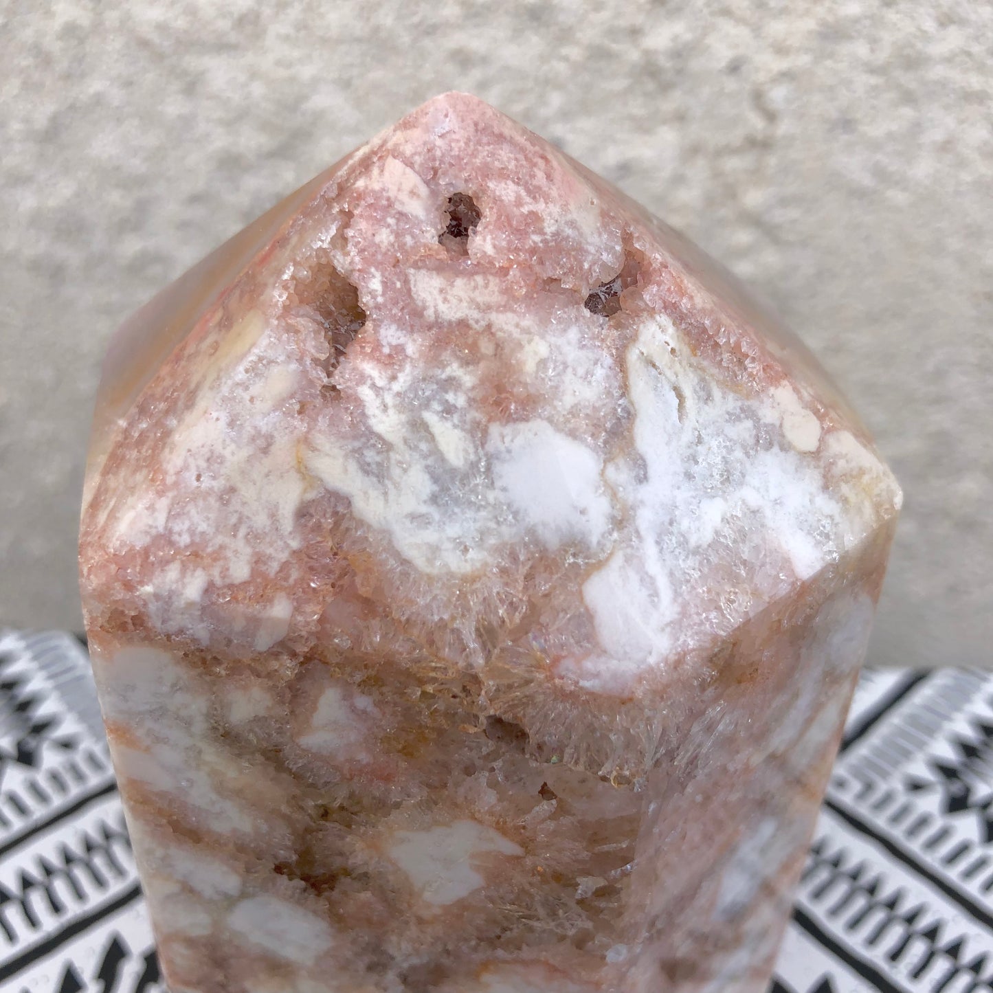 Pink Amethyst & Jasper Tower