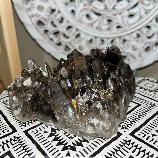 Smoky Quartz Cluster