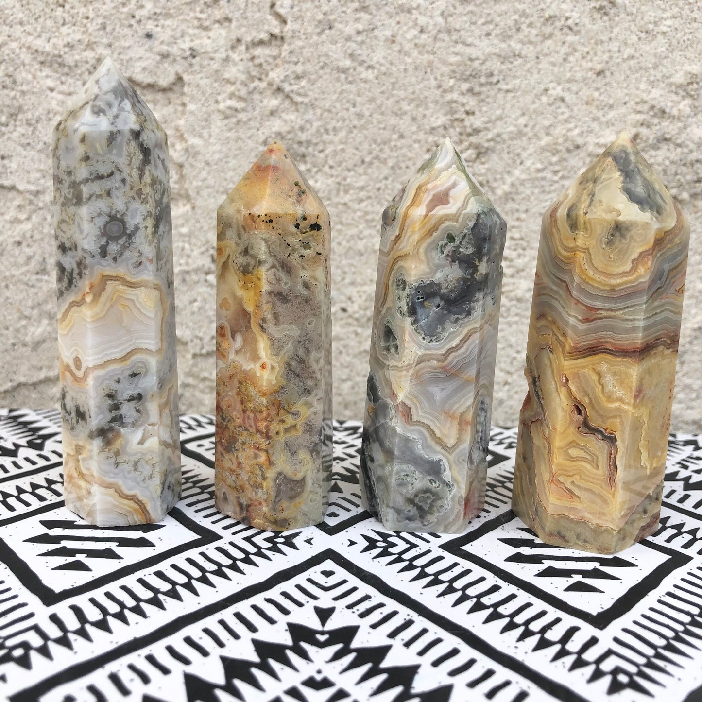 Crazy Lace Agate Tower