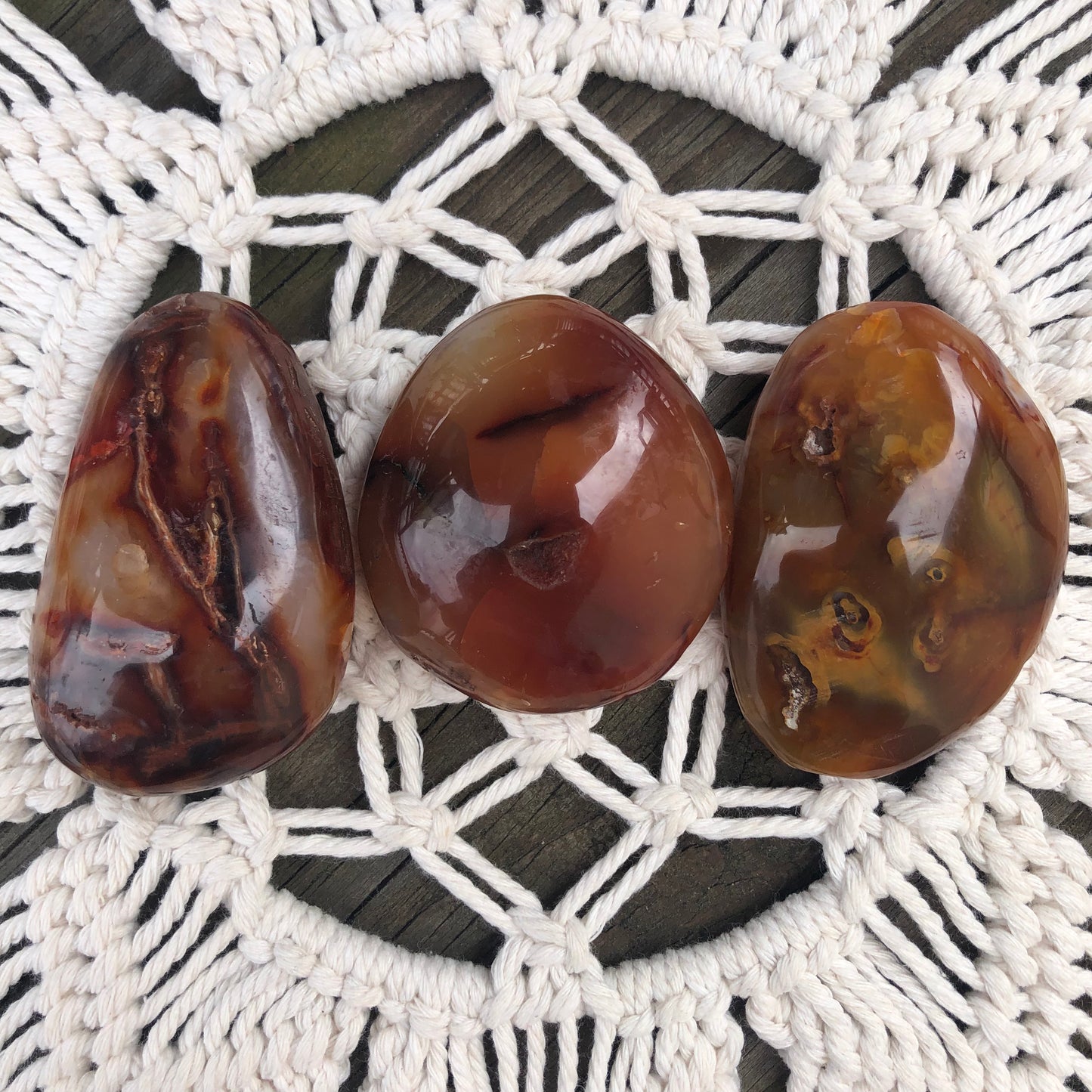 Carnelian Palm Stone