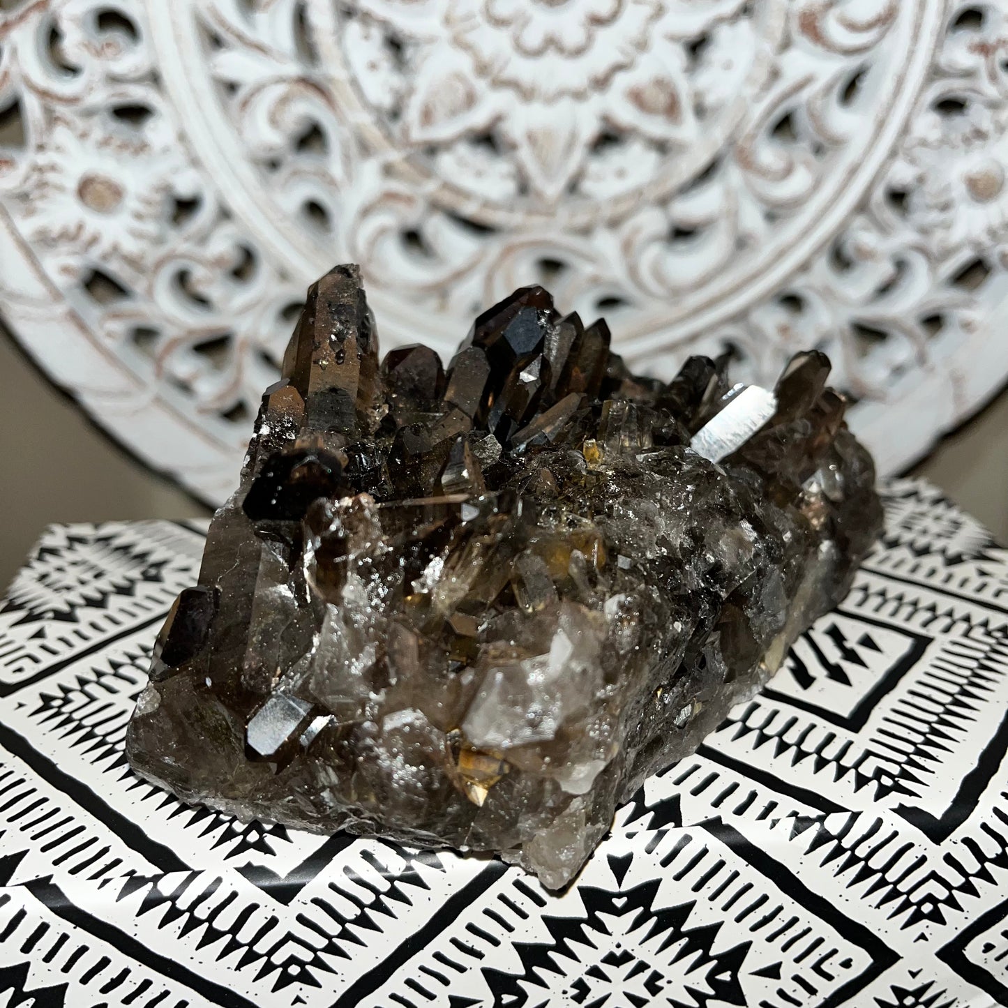 Smoky Quartz Cluster